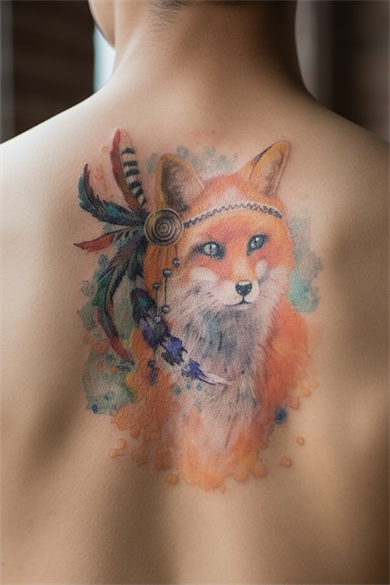 Geçici Tilki Dövme Tattoo