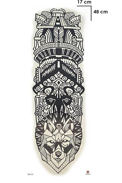 Geometrik Kol Geçici Dövme Tattoo