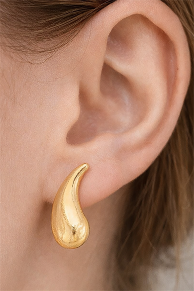 Altın Renk Çelik Küpe (Çift)