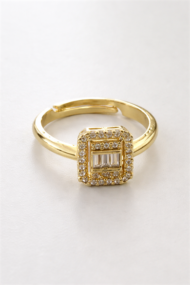 Altın Renk Ayarlanabilir Baget Yüzük