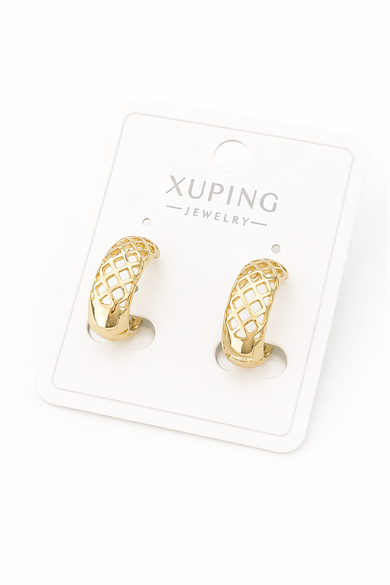 Altın Renk Halka Xuping Küpe (Çift)