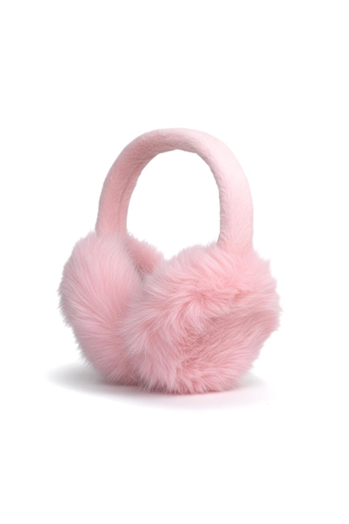 Pembe Renk Peluş Kulaklık