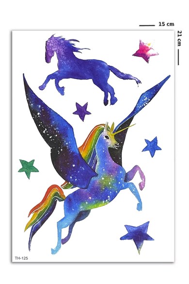 Unicorn Geçici Dövme Tattoo