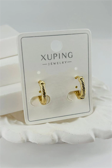 Altın Renk Xuping Halka Küpe (Çift)