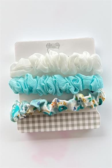 3lü Karışık Renk Lastik Toka Set