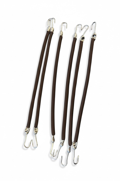 Kahve Renk 6lı Kancalı Toka Set