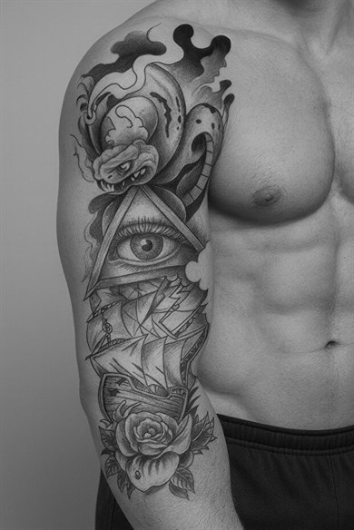 Göz Kol Dövme Geçici Tattoo