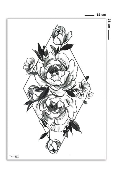 Çiçek Geçici Dövme Tattoo