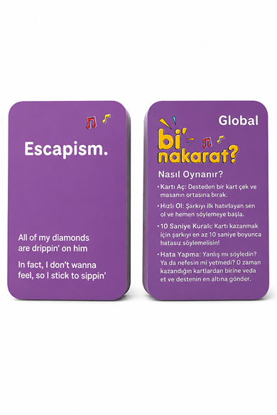 Bi Nakarat Oyunu Eğlence Parti Sevgili- Çift Oyunları Kart Oyunu