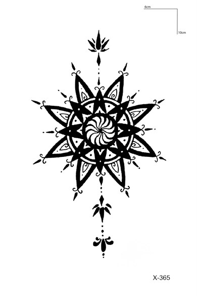 Çiçek Dövme Mini Geçici Dövme Tattoo