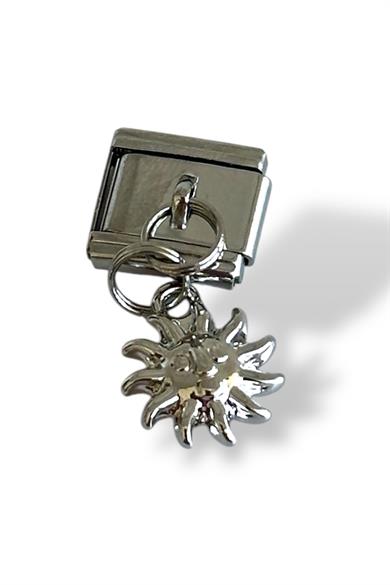 Gümüş Renk Güneş Figürlü Çelik Nomination Charm (Tek)