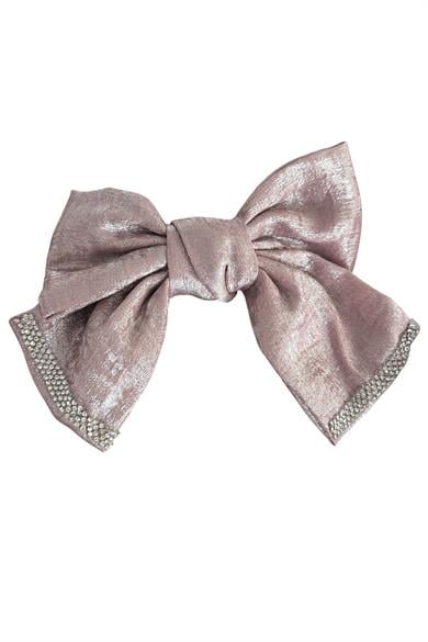 Gül Kurusu Renk Kurdele Figürlü Taş Detaylı Otomat Toka