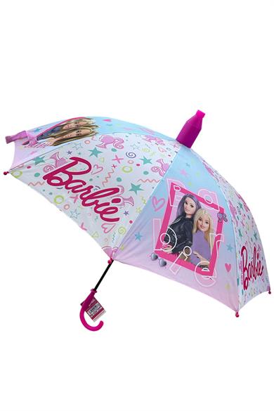 Pembe Renk Karışık Figürlü Kılıflı Çocuk Şemsiye