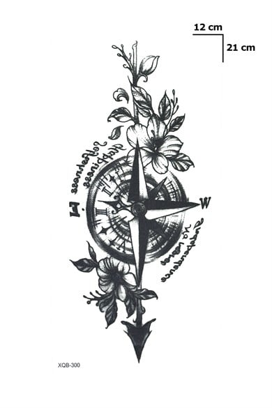 Pusula Geçici Dövme Tattoo
