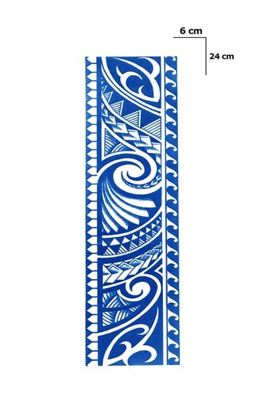 Şekil Şerit Sonradan Kararan Yarı Kalıcı Geçici Dövme Tattoo