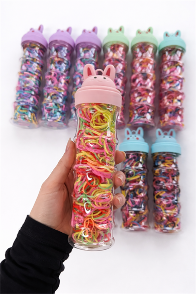 12li Karışık Renk Perma Lastik Toka Set