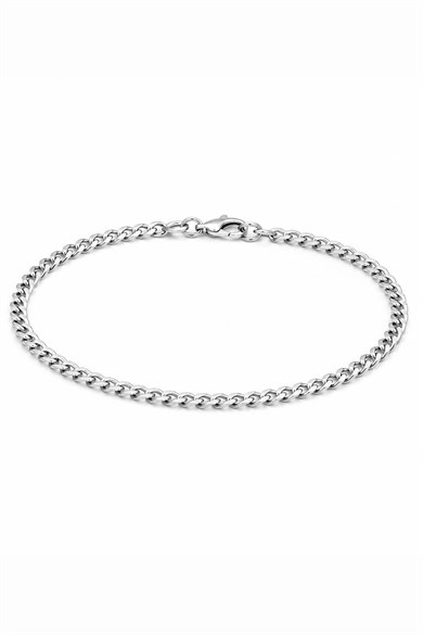 Gümüş Renk Zincir Çelik Bileklik (Unisex)