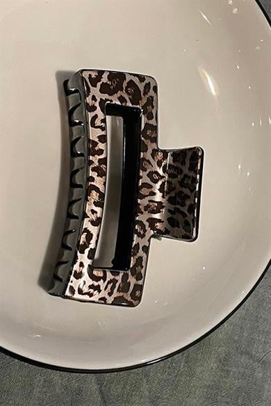 Kahverengi Leopar Desenli Mandal Toka