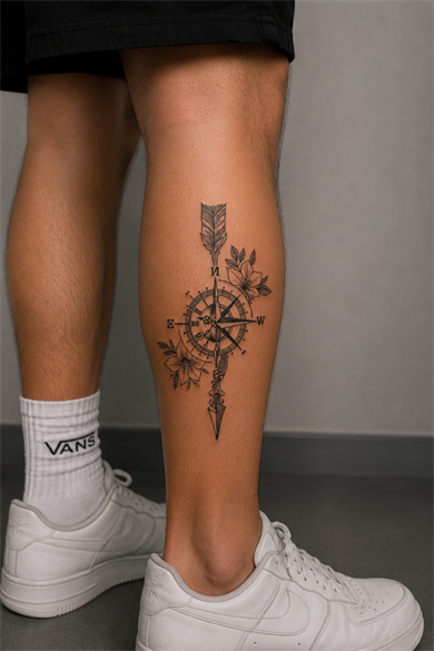 Pusula Geçici Dövme Tattoo