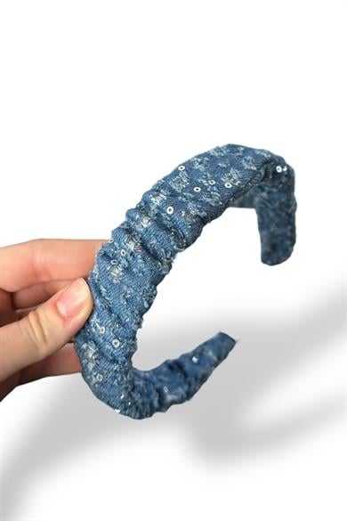 12´li Mavi Renk Kot Detaylı Taç Set