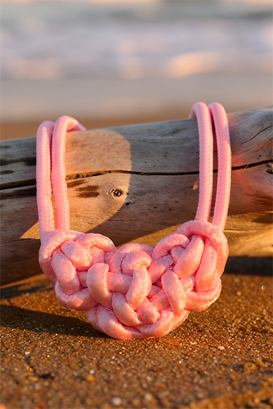 Pembe Renk Tasarım Kolye