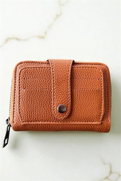 Kahverengi Unisex Deri Cüzdan