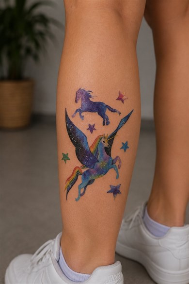 Unicorn Geçici Dövme Tattoo