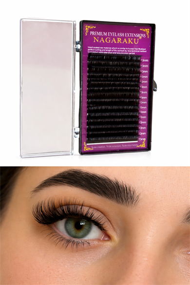 Saf İpek Kirpik 0.07 D Kıvrım 13 Mm