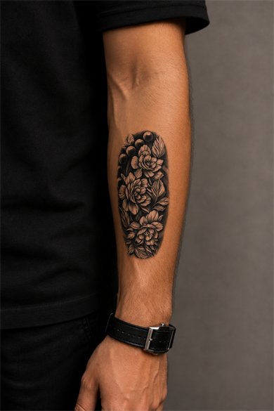 Çiçek Dövme Geçici Tattoo