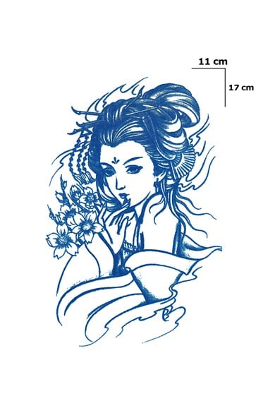 Kız Sonradan Kararan Yarı Kalıcı Geçici Dövme Tattoo