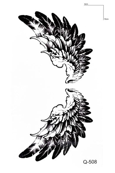 Melek Kanadı Mini Geçici Dövme Tattoo