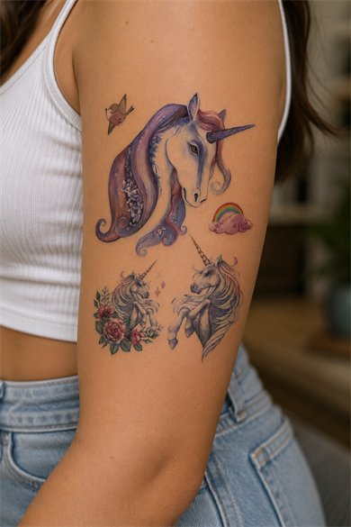 Unicorn Geçici Dövme Tattoo