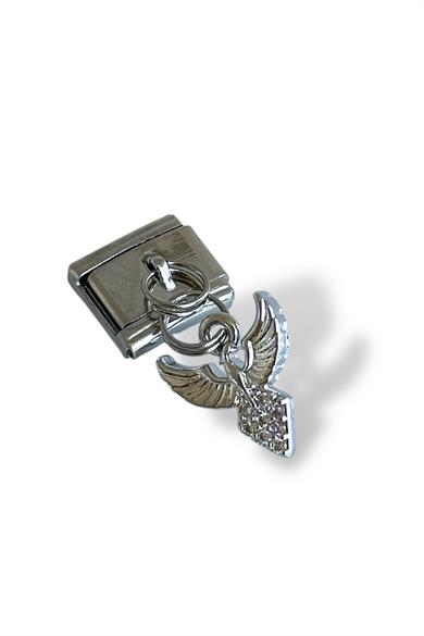 Gümüş Renk Anka Kuşu Figürlü Çelik Nomination Charm (Tek)