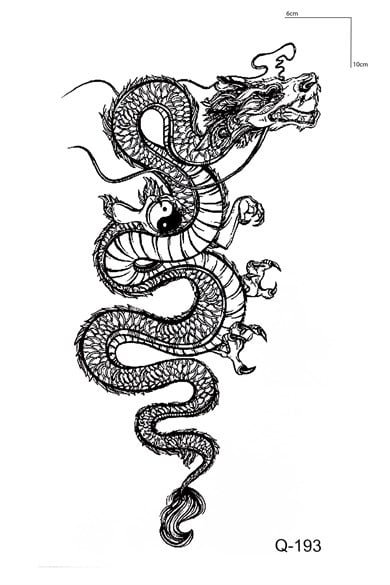 Ejderha Mini Geçici Dövme Tattoo