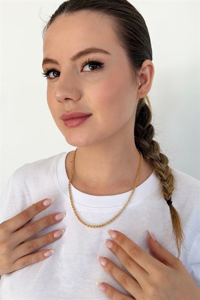 Rose Gold Renk Zincir Kolye