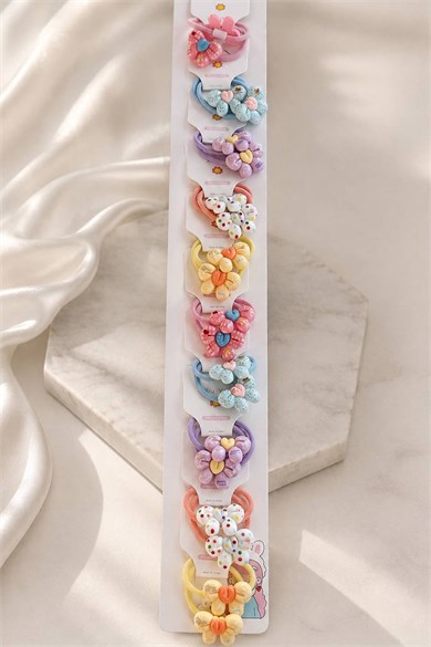 20li Karışık Renk Lastik Toka Set