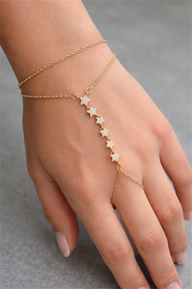 Altın Renk Yıldız Figürlü Çelik Şahmeran