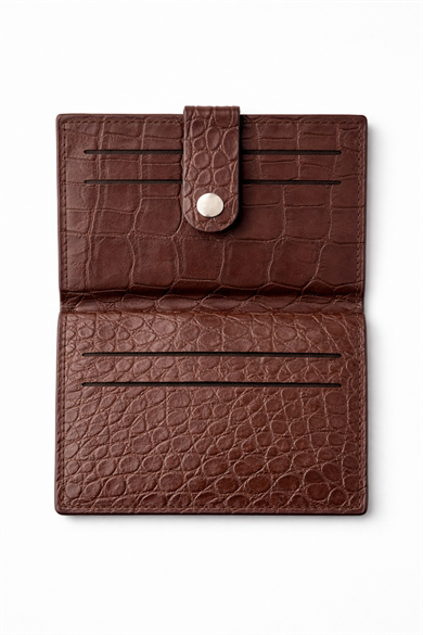 Kahverengi Deri Kartlık/Cüzdan