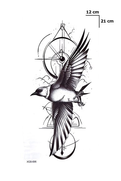 Kuş Dövme Geçici Tattoo