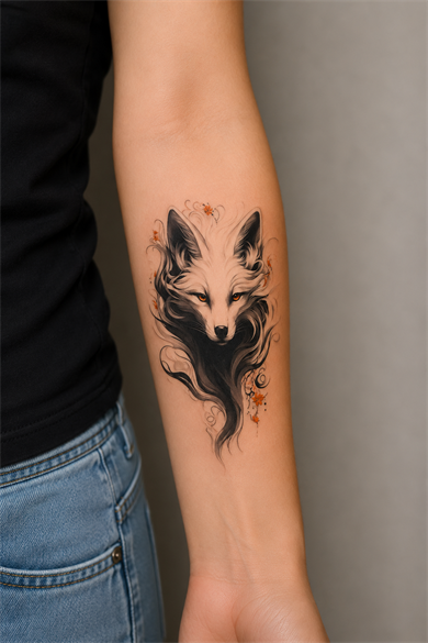 Tilki Geçici Dövme Tattoo