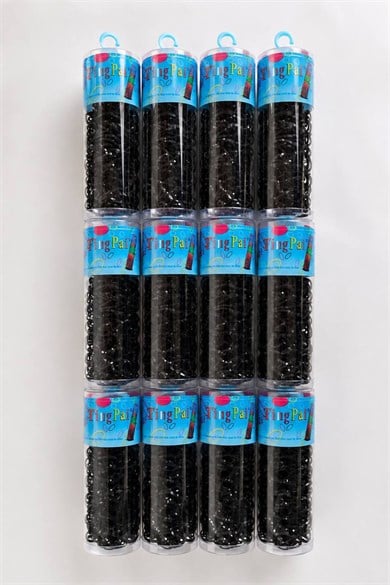 12li Siyah Renk Perma Lastik Toka Set