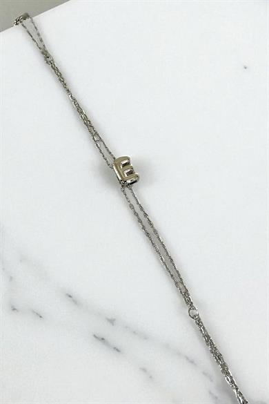 Gümüş Renk E Harf Çelik Şahmeran