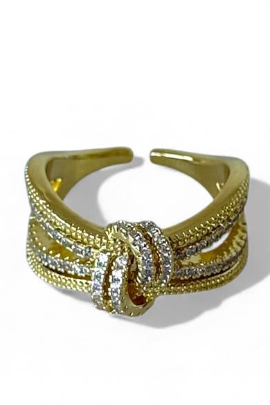 Altın Renk  Ayarlanabilir Çelik Yüzük