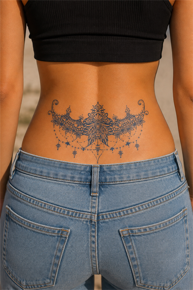 Kelebek Figürlü Sonradan Kararan Yarı Kalıcı Geçici Dövme Tattoo