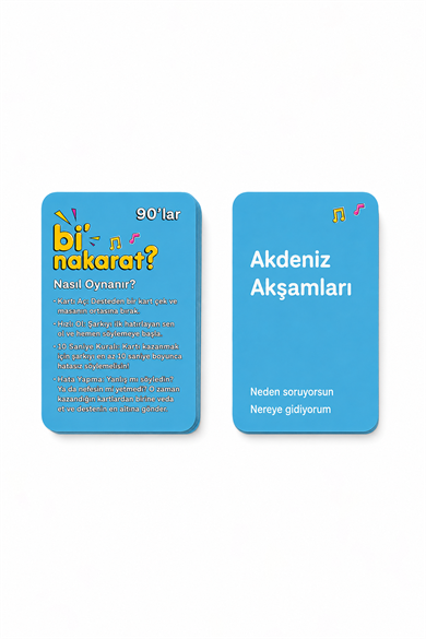 Bi Nakarat Oyunu Eğlence Parti Sevgili- Çift Oyunları Kart Oyunu