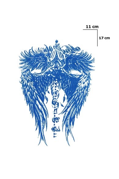 Kanat Sonradan Kararan Yarı Kalıcı Geçici Dövme Tattoo