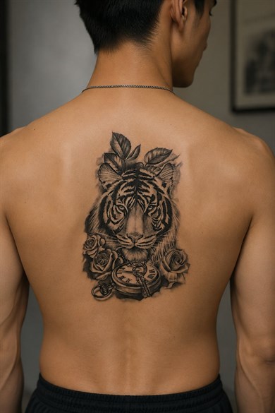 Kaplan Geçici Dövme Tatto