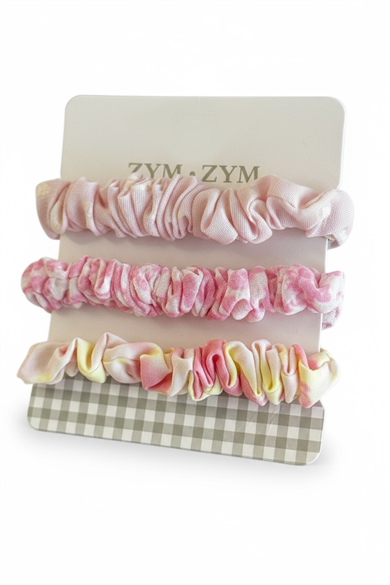 3lü Pembe Renk Simit Toka Set