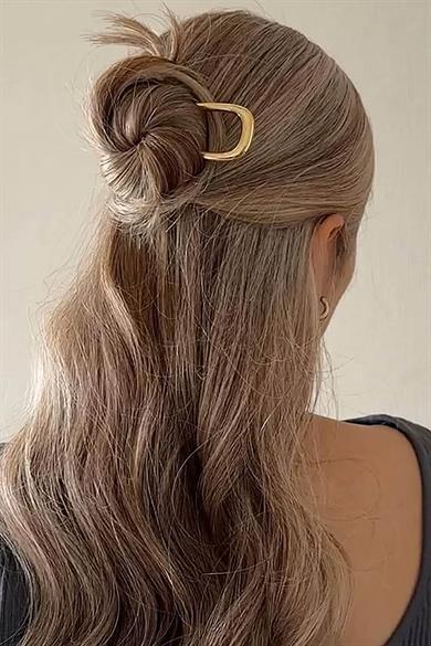 Altın  Renk Metal Topuz Tokası