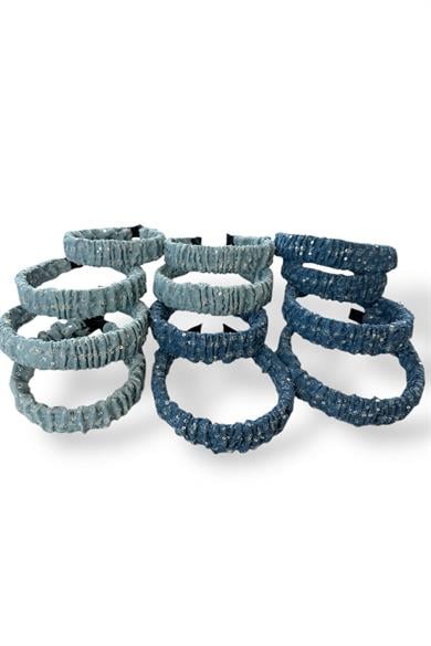 12´li Mavi Renk Kot Detaylı Taç Set